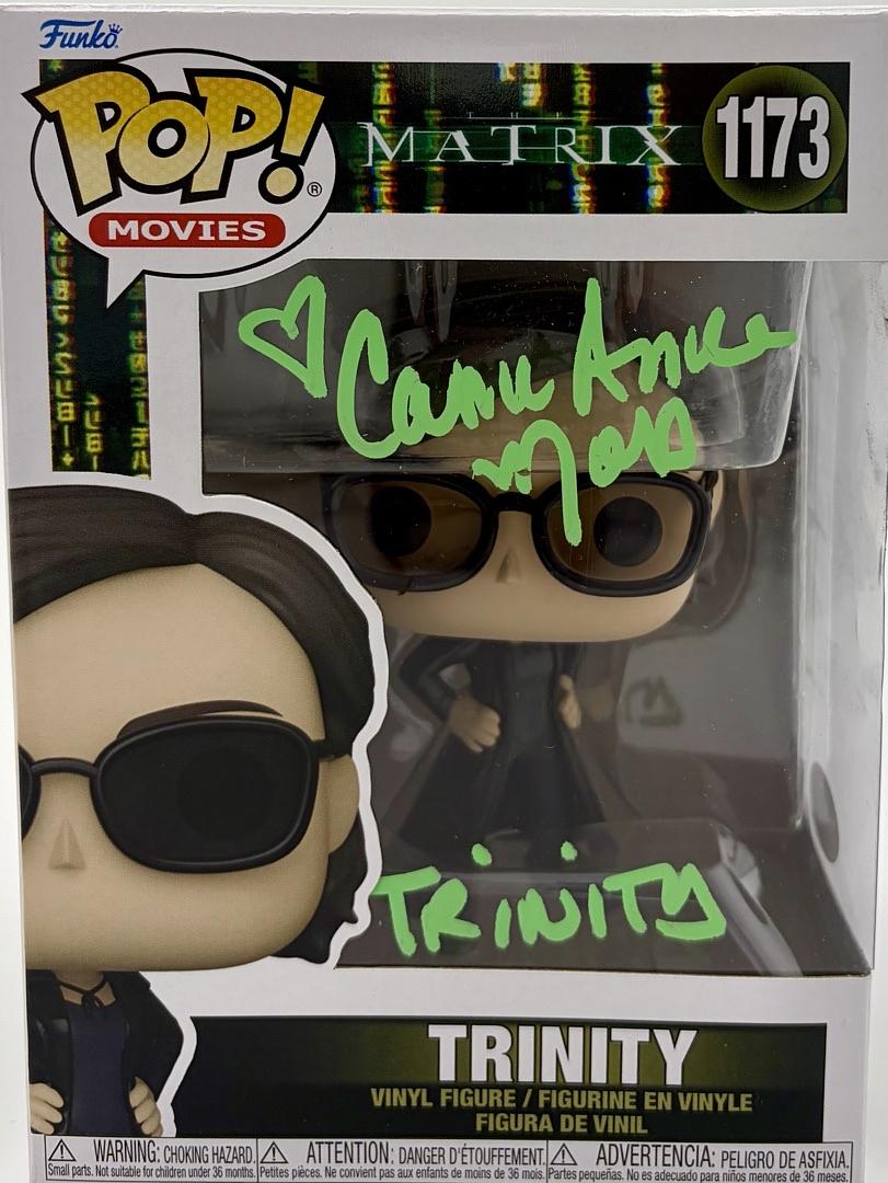 Carrie Anne Moss Signed Funko Pop #1173 "Trinity" (Matrix) - JSA COA